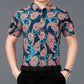 Men's Short-sleeved Floral Shirts, Men's High-end Shirts, Middle-aged and Elderly Dad Outfits
