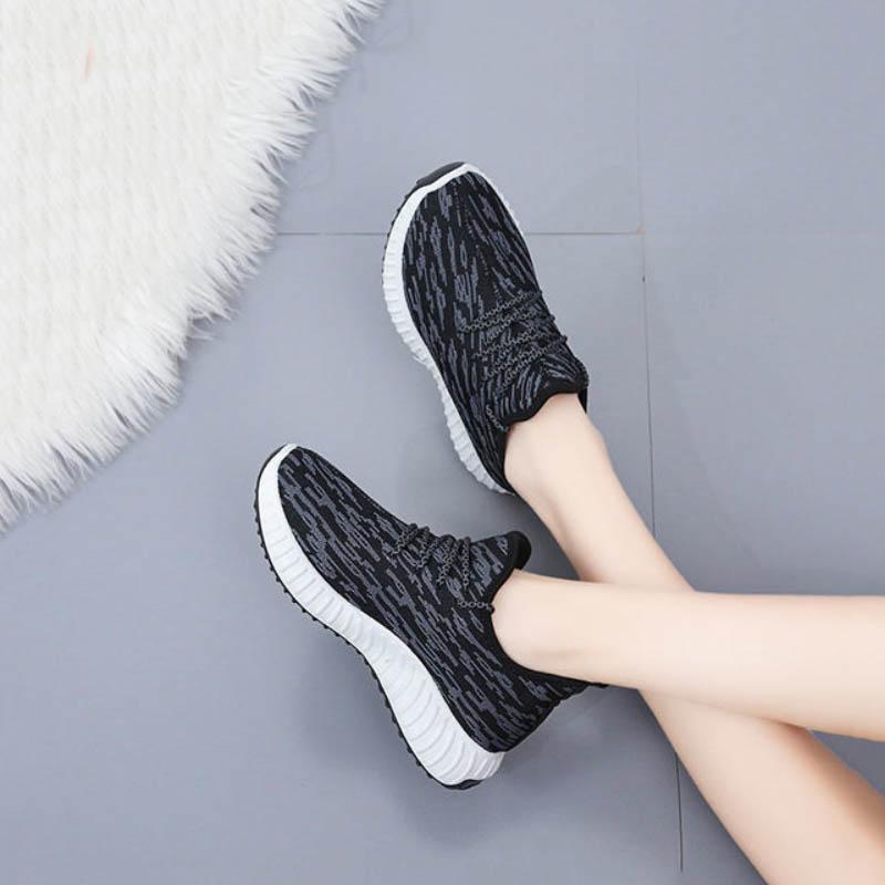 Spring Autumn Women's Casual Sports Shoes Lightweight Non-slip Running Shoes Wear-resistant Flat Shoes Women's Large Size