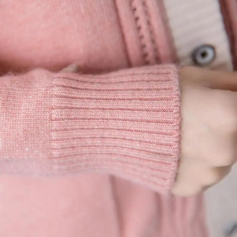 Spring and Autumn Knitted Cardigan Jacket Korean Wild Knitted Sweater Short Style Outer Wear