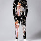 Spring and Autumn Thin Casual Suit Men's Sports Loose and Handsome Set of Clothes Long-sleeved T-shirt Men's Nine-point Leggings