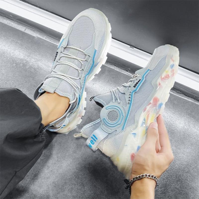 Men's Sports Shoes Trend Wild Casual Shoes Thick-soled Increase Sports Running Shoes Old Shoes Trend