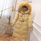 Down Jacket Women's Mid-length White Duck Down Student Korean Style Slim Coat Female Ins Winter