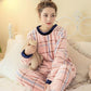 Flannel Pajamas Women Autumn and Winter Thick Sweet Cute Long-sleeved Coral Fleece Plus Size Home Service Suit