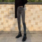 Zipper Skinny Casual Jeans Women Bottoms Streetwear Mid Waist Buttoned Denim Trousers