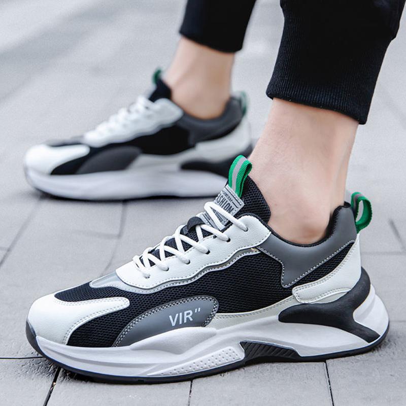 Fall Trend Men's Shoes Breathable Mesh Sneakers All-match Non-slip Men's Casual Old Fashion Shoes