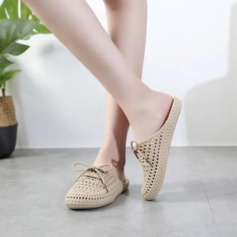 Women's Summer  Slippers Indoor Flat Bottom Breathable Non-slip Outer Wear Slippers