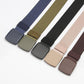Nylon Belt Student Military Training Pants with Breathable Plastic Buckle Decorative Belt