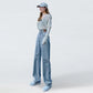 High-waisted Straight-leg Jeans Women's Spring Women's New Loose-fitting, Thin, Wide-leg Pants
