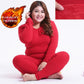 Add Fertilizer To Increase Thermal Underwear Ladies Pajamas Plus Velvet Thick Fat Plus Size Autumn Clothes Long Pants