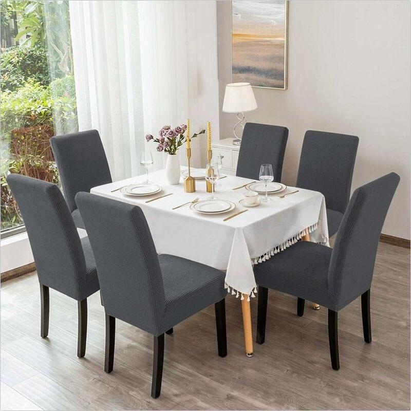 Thick Simple One-piece Elastic Chair Cover Home Hotel Restaurant Hotel Dining Chair Cover Dining Table Chair Cover