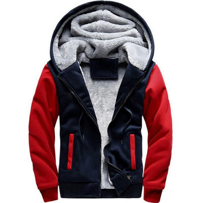 Men's Korean Version Plus Velvet Camouflage Jacket Plus Velvet Thick Plus Size Warm Hooded Jacket
