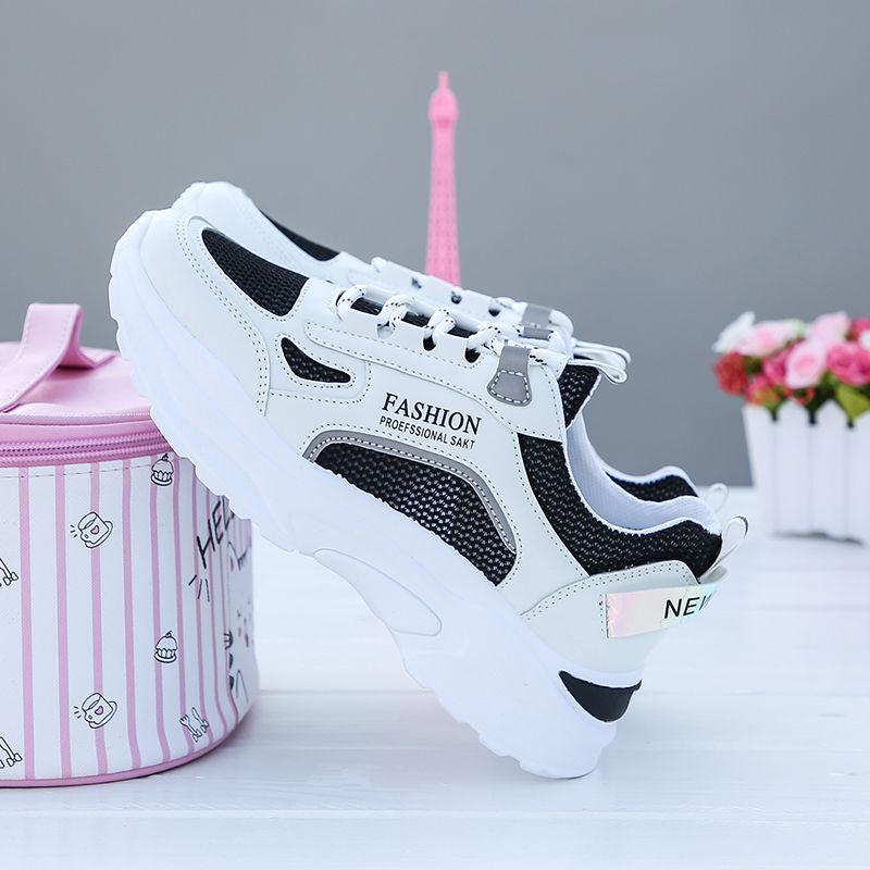 Shoes Women's Casual Sports Shoes Breathable Mesh Running Shoes Korean Style White Shoes Women's Shoes