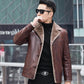 Leather Men's Jacket Plus Velvet Thickening Young and Middle-aged Fur Coat Winter Leather Jacket Large Size