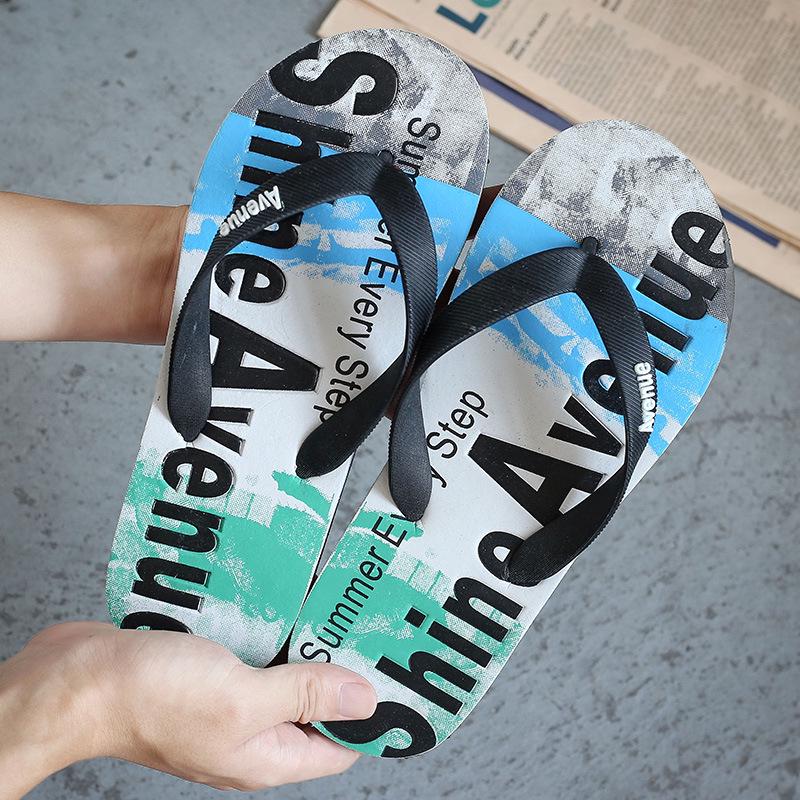 Slippers Summer Flip Flops Men Cozy Antiskid Flat Shoes Long Section Thick Crust Beach Slippers Men