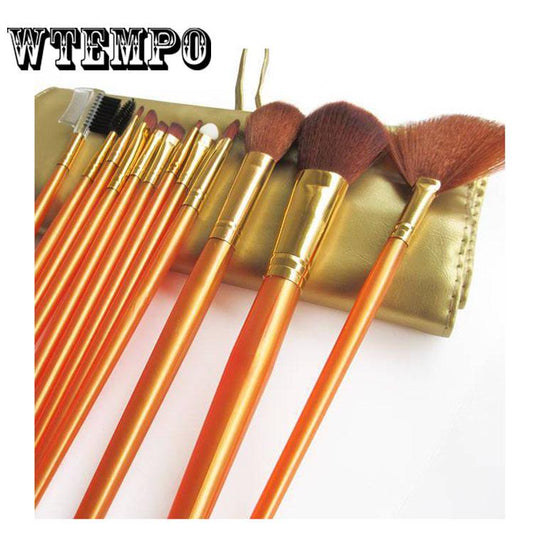 12pcs Synthetic Kabuki Makeup Brush Set Cosmetics Foundation Blending Blush Makeup Tool
