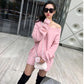 Women sexy Off-shoulder Sweaters  Autumn Winter Mid-length Loose  Knitted  pullover Sweater Dress