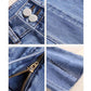 Flared Jeans Women's High Waist Slim Fit Spring Split Up Ninth Denim Pants Retro All Match Comfortable Breathable Jeans