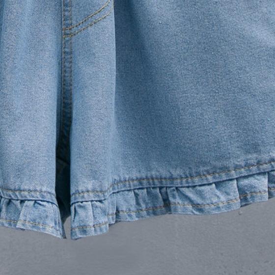 Women's Loose Slim Denim Shorts Thin High-waisted Oversized Loose Wide-fading Shorts Casual Shorts