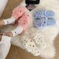Autumn and Winter Pure Cotton Slippers Indoor Non-slip Soft-soled Shoes Warm Simple Plush Cotton Shoes