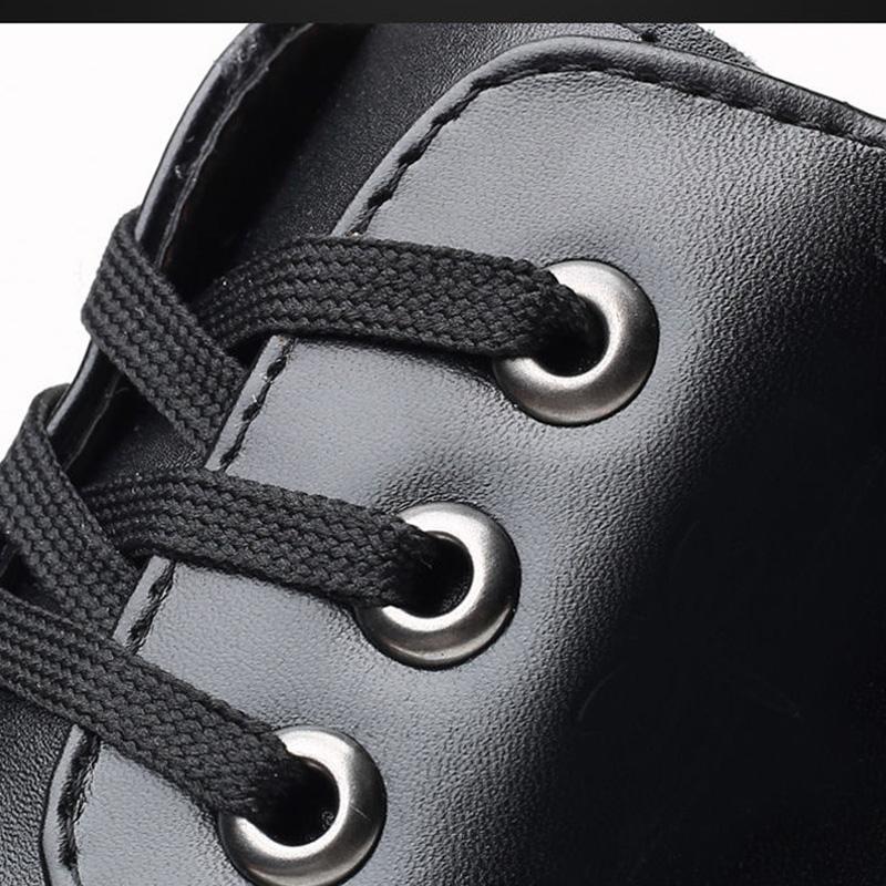 Leather Shoes Men's Autumn and Winter Plus Velvet Warm Cotton Shoes Casual Shoes Soft Sole Leather Shoes