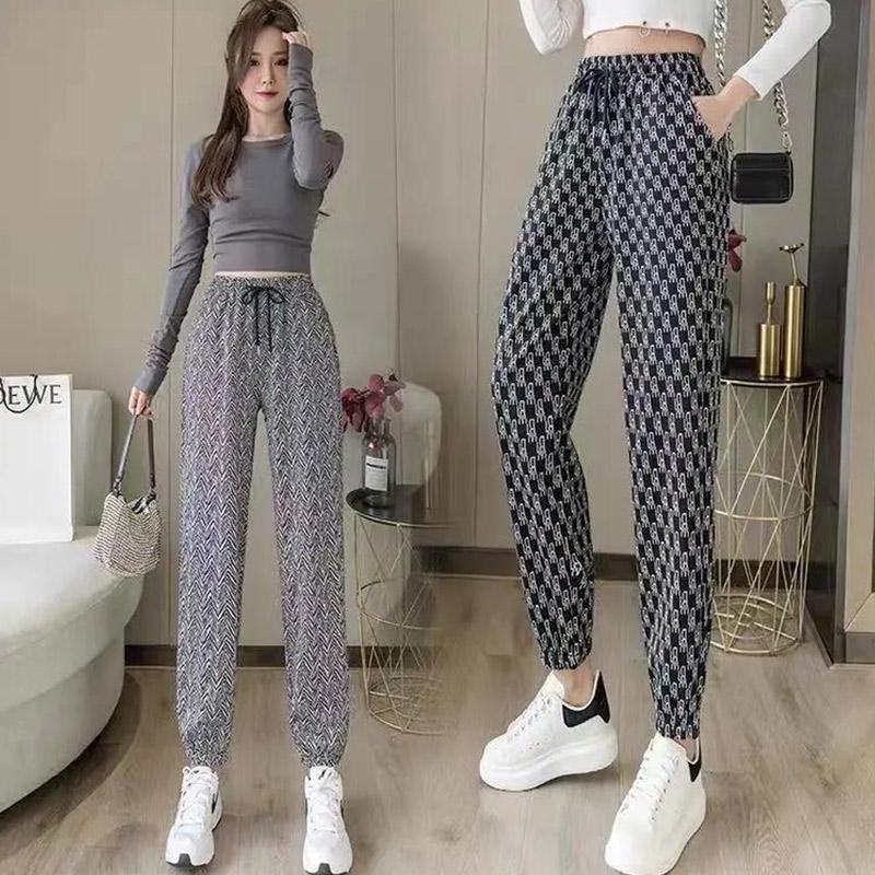 Harem Pants Women Loose Leggings Trousers Spring and Summer Thin Section High Waist Was Thin Wild Small Casual Pants Trend