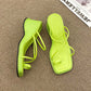 Women's Sandals Slippers Summer Cross Straps Clip-toe Non-slip Slippers Thick Bottom Heightened Wedge Flip Flops Beach Temperament All-match Sandals