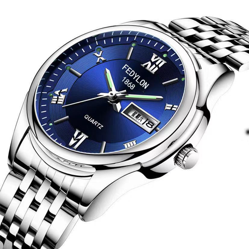 Automatic Solid Stainless Steel Men's Mechanical Watch Waterproof Luminous