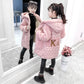 Fashion Children Winter Jacket Russia Winter Fur Fleece Jacket for Girls Kids Cotton Outerwears