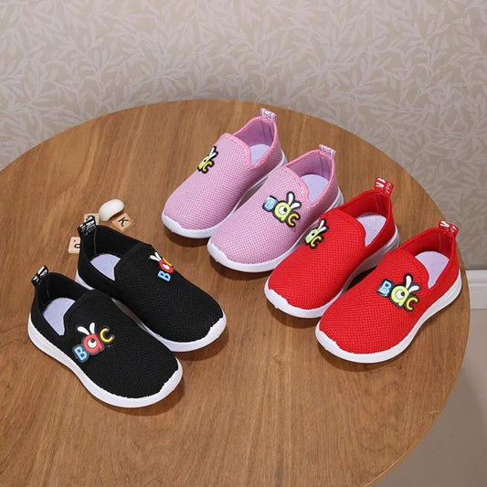 Sweet and Fresh and Breathable Children's Sports Shoes Men's Lightweight Non-slip Women's Baby Mesh Single-pedal Shoes