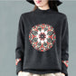 National Style Vintage Pullover Sweater Women Autumn Winter High-neck Plus Size Inner Base Sweater Loose Knitwear