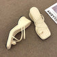 Women's Sandals Slippers Summer Cross Straps Clip-toe Non-slip Slippers Thick Bottom Heightened Wedge Flip Flops Beach Temperament All-match Sandals