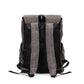 Backpack Men Gray Large Capacity Flip Dark Buckle Waterproof Student Computer Bag Sports Travel Bag