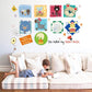 Creative animal cartoon wall stickers room background decoration removable