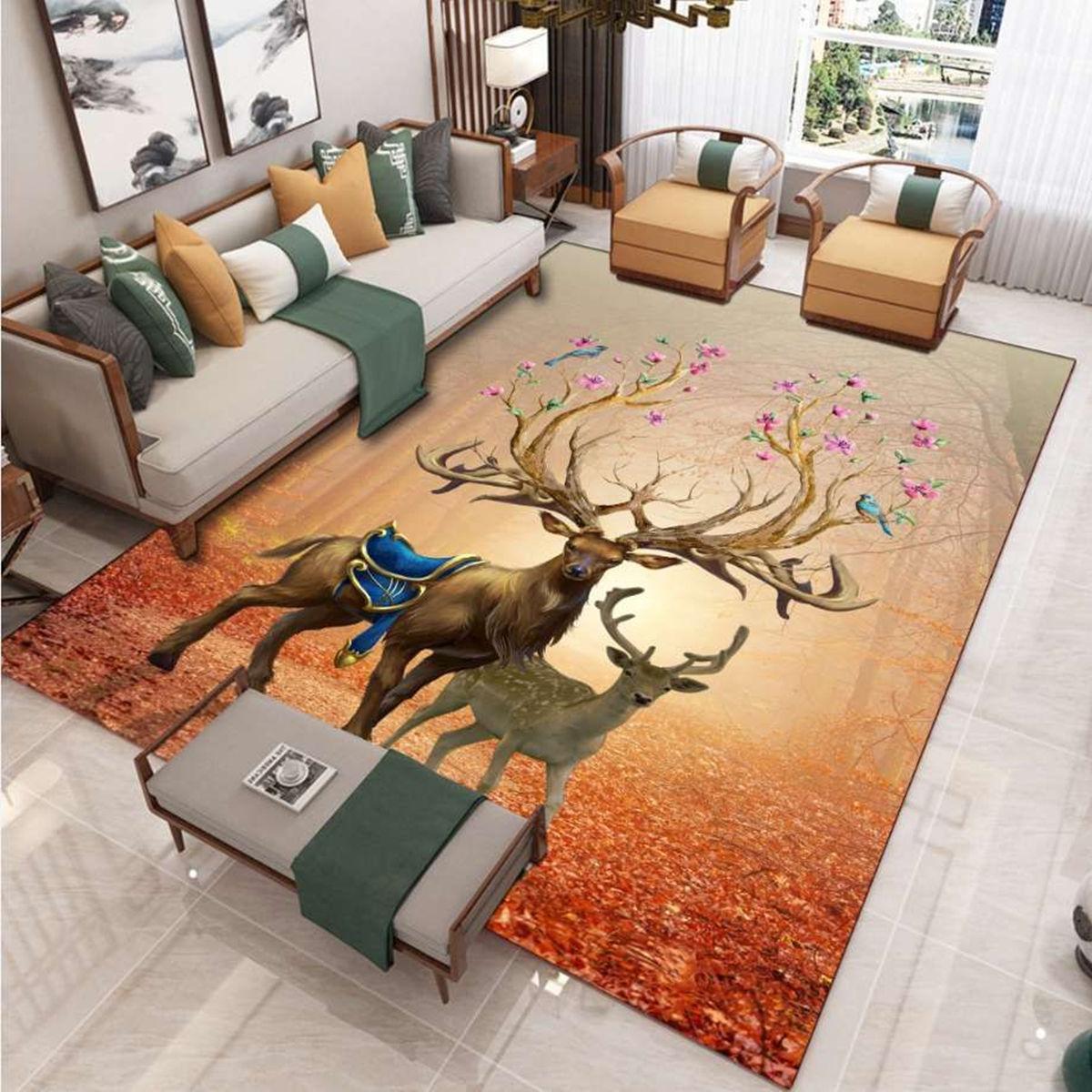 Trendy Thick Carpet Bedroom Room Dirt-resistant Bedside Large Area Full of Washable Ins Floor Mats