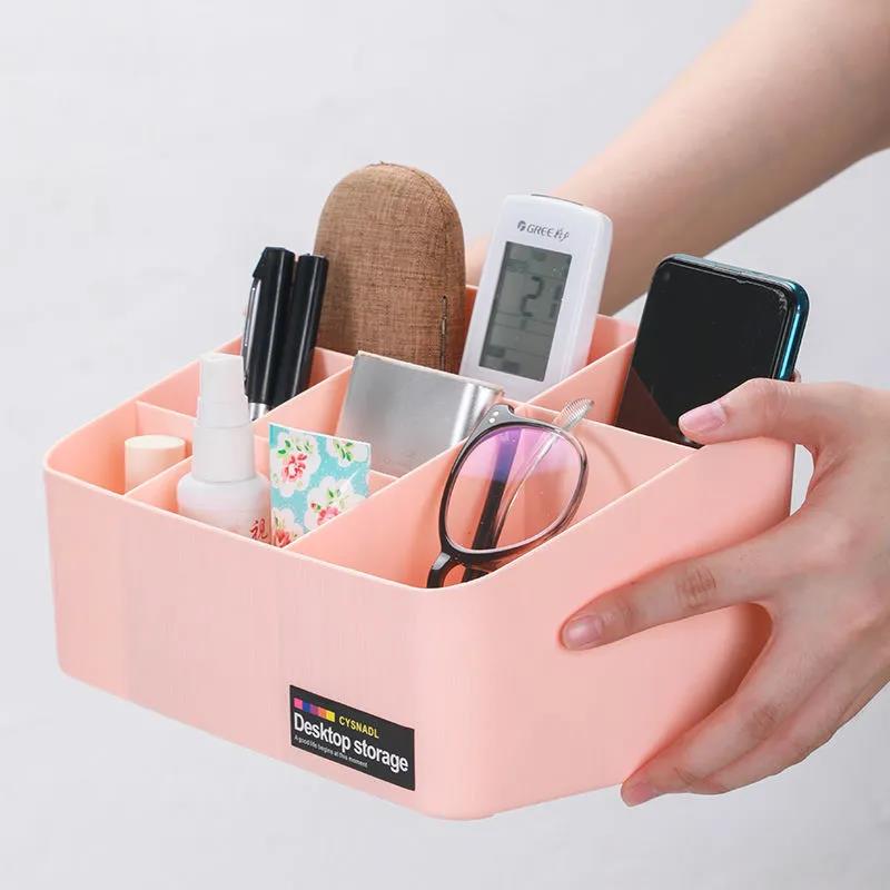 Desktop Storage Box Office Home Living Room Bathroom Multifunctional Sundries Cosmetics Remote Control Finishing Box Storage Rack