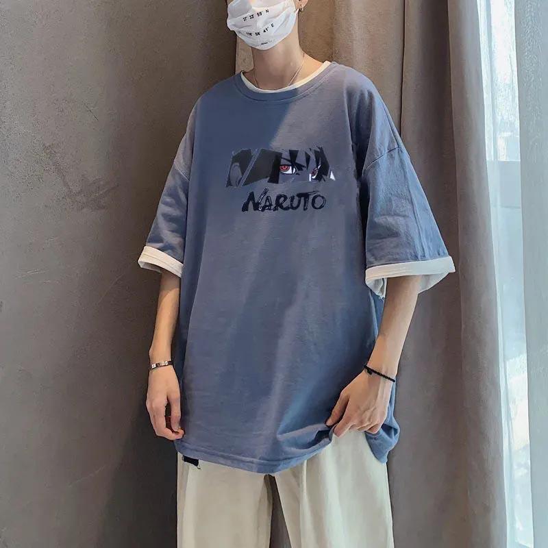 Men's Printed Casual Loose Round Neck Large Size Summer Thin Short Sleeve Versatile T-Shirt Men's Top
