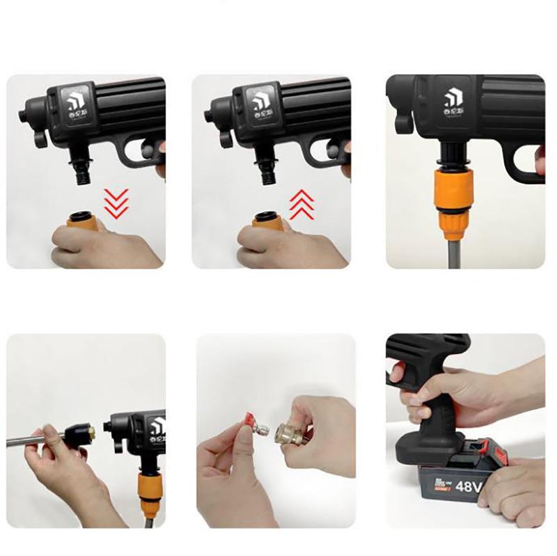 High Pressure Water Pump Gun Electric Car Washing Machine Washing Cleaning Tool Portable Car Washing Gun
