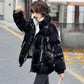 Down Jacket Winter Women's Short Disposable Coat Bright White Duck Down Stand-up Collar Padded Jacket