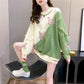 Autumn and Winter Loose Round Neck Bottoming Shirt Pullover Casual Knitted Jacket Hit Color All-match Female Sweater