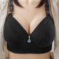Thin Breathable Non-steel Ring Anti-sagging Gather-up Non-magnetic Underwear Women's Bra Fabric Light and Breathable