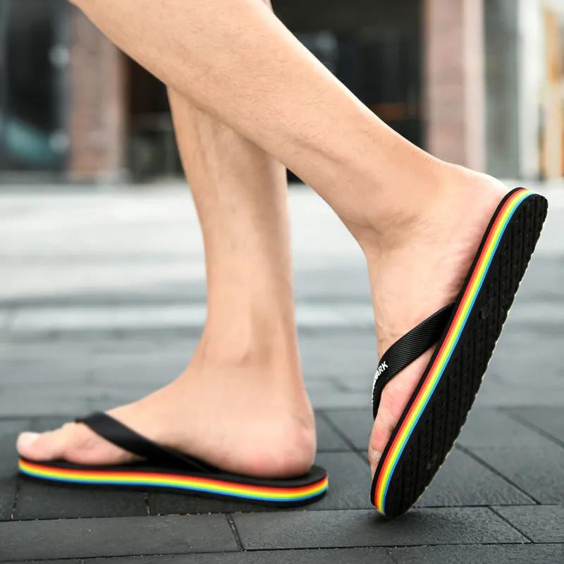 Slippers Men's Summer Trend Personality Casual Wear Inside and Outside Non-slip Wear-resistant Beach Clip-on Men's Flip-flops