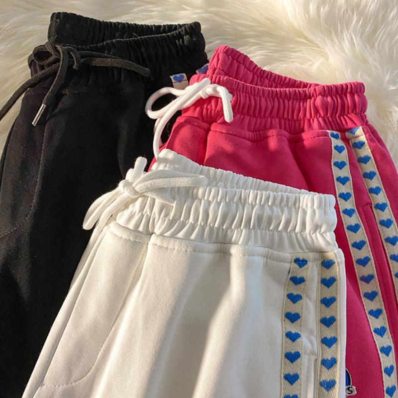Small Sense of Design Side Strips Are Thin Harlan Tie-leg Slacks College Style Loose and Thin Trousers All-match Trousers