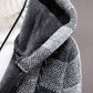 Autumn Men's Sweater Hooded Zipper Cardigan Stitch Jacket Large Size Casual Plus Velvet Thickening To Keep Warm