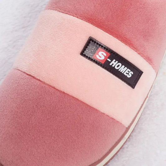 Fall and Winter Men's and Women's Cotton Slippers Indoor Warm Flat Shoes Dirt-resistant and Durable