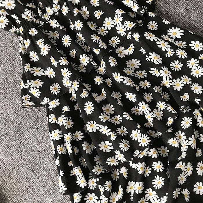 2piece Set Floral Print Sling Mid-length S-XXXXL Women's Summer Dress Chiffon Vacation Sandy Beach Daily Wear