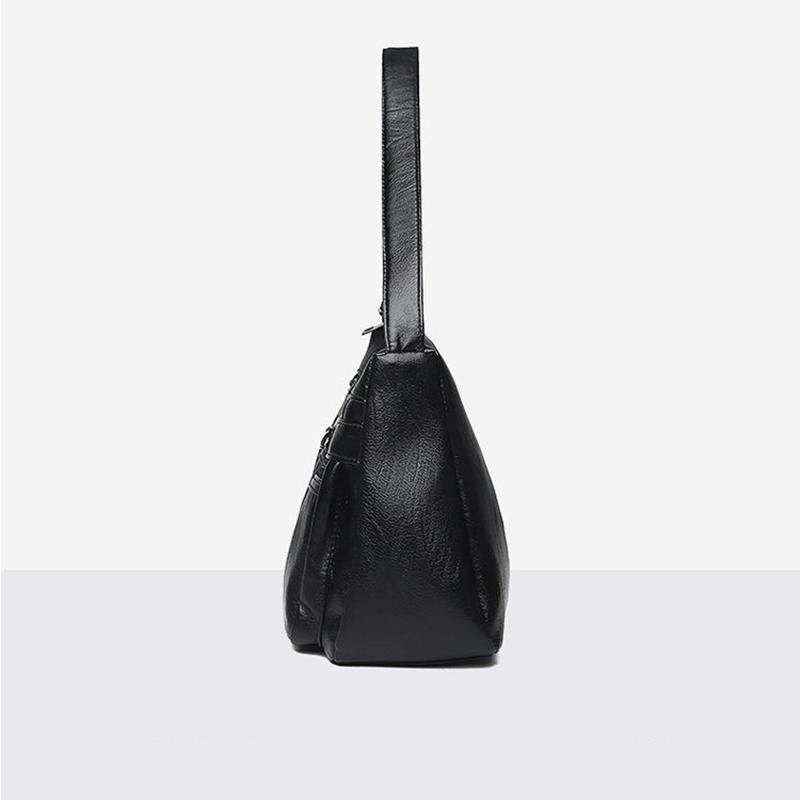 Women Multi-Layer Crossbody Bags Portable PU Leather Large Capacity Classic Soft Surface Casual