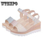 Summer Shoes Woman Platform Sandals Women Soft Leather Casual Open Toe Ladies Shoes Flats