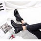 Fashion Patent Leather Ankle Boots Thick Heel Chelsea Boots Elastic Fabric Women Boots Ladies Shoes