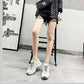 Plus Size 35-40 Summer Women Ins Mesh Sneakers Breathable Running Basketball Shoes Shockproof Non-slip Heighten Shoes