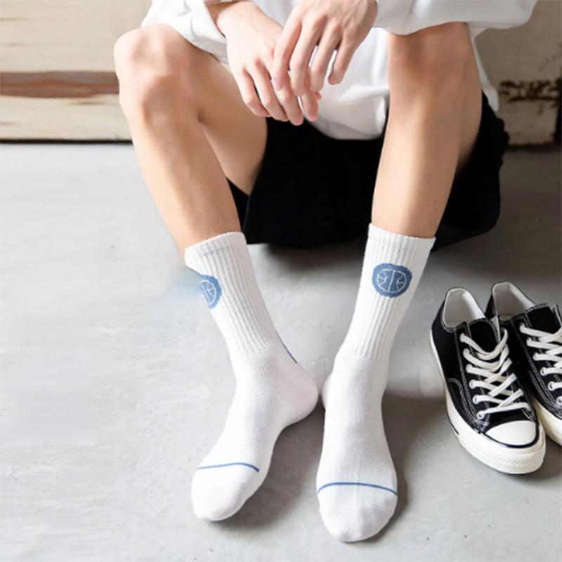 Basketball Socks Men's Spring and Summer Models Ins Trend All-match Mid-tube Socks Deodorant Sweat-absorbing Sports High-top Stockings